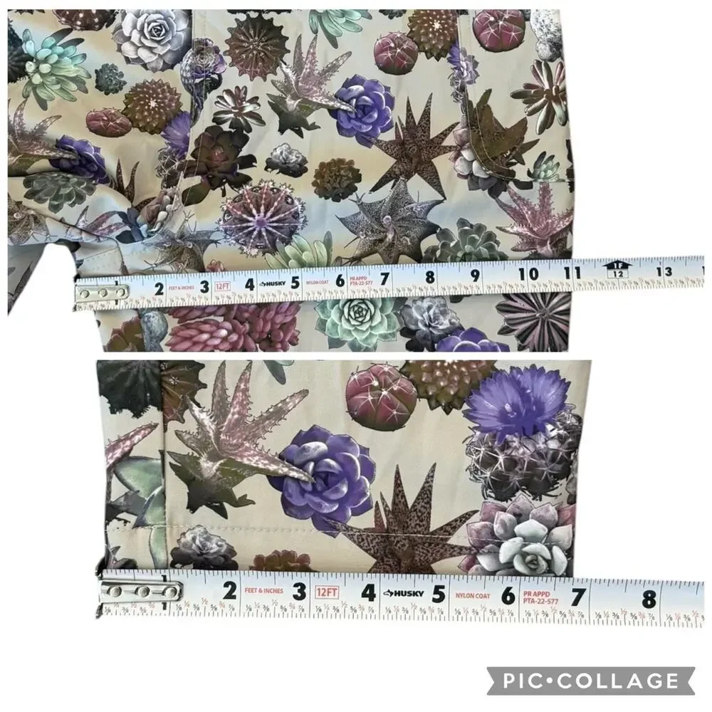 KAVU San Blas Greenhouse Succulent Print Overalls Quick Dry Women's Size XS - Picture 10 of 13